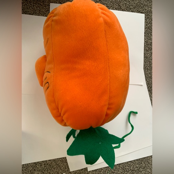 Vintage 1988 Chrisha Playful Plush Jack O Lantern Pumpkin Halloween - Picture 3 of 5
